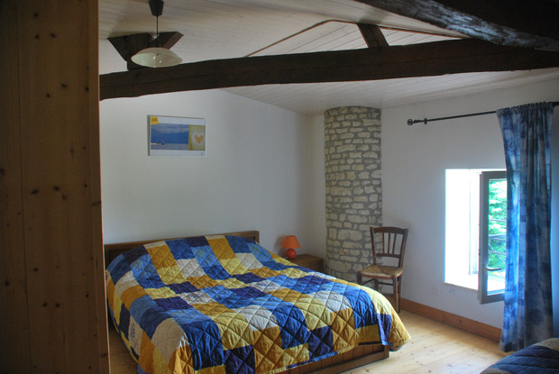 Dormitorio matrimonial - Casa rural de alquiler para 3 personas en Surgeres cerca de La Rochelle costa atlantica de Francia